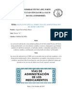 Vias de Administracion de Medicamentos