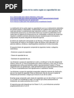 Clasificación de Los Suelos Según Su Capacidad de Uso