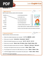 Worksheets Weather 2 PDF