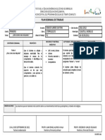 Plan Semanal Primer Grado Formato de Planeaciones