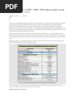 CAESAR Stress Analysis of GRP