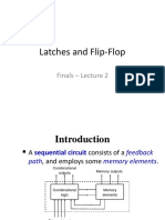 Latches and Flip-Flop: Finals - Lecture 2