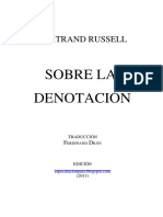 Russell - Sobre La Denotacion