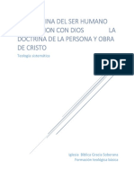 La Doctrina Del Ser Humano en Relacion Con Dios Doctrina de Jesucristo