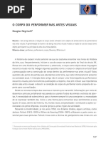 ARTIGO - O Corpo Do Performer Nas Artes Visuais - Douglas Negrisolli PDF