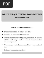 Direct Torque Control For Induction Motor Drives