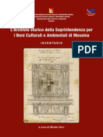 Archivio Storico Della Soprintendenza Di Messina