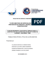 Sistema de Gestion de Seguridad y Salud en El Trabajo Plan Te Trabajo Grupal