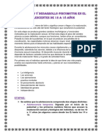 Crecimiento y Desarrollo Psicomotor en El Adolescentes de 12 A 18 Años