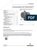 Instruction Manual Transductor Electroneumático I2p 100 de Fisher Fisher I2p 100 Electro Pneumatic Transducer Spanish Universal Es 125020