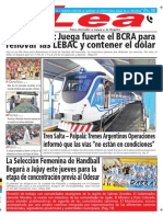 Periódico Lea Martes 15 de Mayo Del 2018