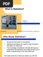 What Is Statistics?: Topic 1