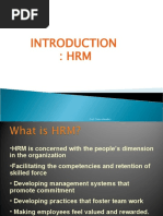 Introduction To HRM