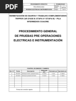 Procedimiento de Pre-Comisionado