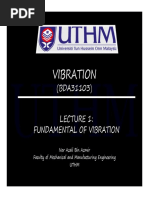 Lecture 1 - Fundamental of Vibration