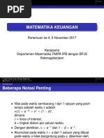 Matematika Keuangan: Pertemuan Ke-4, 6 November 2017