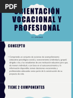 Orientacion Vocacional y Profesional