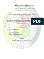 Caracterización de La Pesca de La Provincia de Manabí Desde Las Bases Conceptuales de La Teoría Económica y Su Aporte Del Producto Interno Bruto Del Ecuador en La Década de 2007