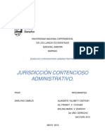 TRABAJO. Jurisdiccion Contencioso Administrativo.