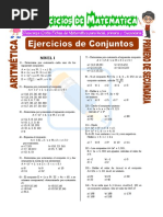 Ejercicios de Conjuntos para Segundo de Secundaria