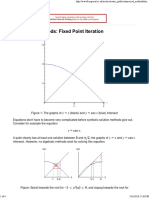 Numerical Methods - Fixed Point Iteration