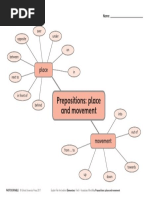 Vocab. Prepositions Place and Movement