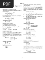 Statics: Force Centroids of Masses, Areas, Lengths, and Volumes