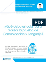 ¿Qué Debo Estudiar para Realizar La Prueba de Comunicación y Lenguaje?