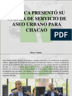 Henry Camino - FOSPUCA Presentó Su Oferta de Servicio de Aseo Urbano para Chacao