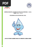 Plan de Uso Eficiente y Ahorro de Agua Miranda Cauca