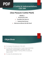 Process Control & Instrumentations CEV 544 Prelab