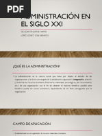 Administración en El Siglo Xxi