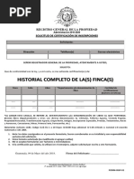 Solicitud de Certificacion de Inscripciones Historial Completo