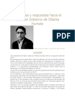 Preguntas y Respuestas Hacia El Final Del Gobierno de Ollanta Humala