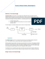 Activated Sludge Process, Design Criteria, Advantages & Disadvantages