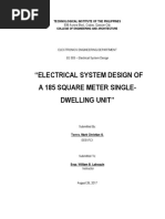 Electrical System Design of A 185 Square Meter Single-Dwelling Unit