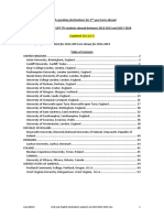 2nd Year English Destination Subjects Enrolled 2012 2018