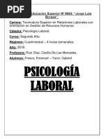 Trabajo Final de Psicologia Laboral