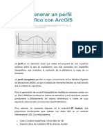 Cómo Generar Un Perfil Topográfico Con ArcGIS