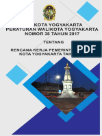 Rencana Kerja Pemerintah Daerah Kota Yogyakarta Tahun 2018