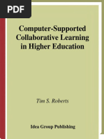 Computer-Supported Collaborative Learning in Higher Education