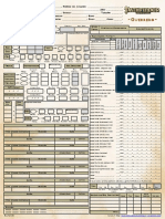 Hoja de Personaje Guerrero Pathfinder