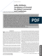 Investigating Quality Attributes and Consumer Acceptance of Uncured, No-Nitrate/Nitrite-Added Commercial Hams, Bacons, and Frankfurters