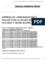 Arreglos, Armonización y Solos Con La Ayuda Del Band in A Box y Muse Score - Escuela de Musica Moderna Ximo Faus