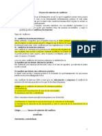 Formas de Solucion de Conflictos