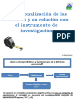 Operacionalizacion de Las Variables