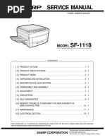 Sharp Sf-1118 Service Manual