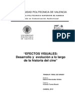 HERNANDEZ - Efectos Visuales - Desarrollo y Evolución A Lo Largo de La Historia Del Cine