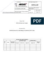 MV Cable Pulling and Installation Method Statement