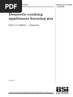 Domestic Cooking Appliances Burning Gas: Part 1-1: Safety - General